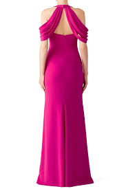 Https Www Renttherunway Com Shop Designers Badgley Mischka Magenta Draped Gown Drape Gowns Gowns Badgley Mischka