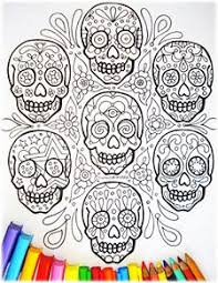 Geometric design coloring pages printable image designs color. Coloring Pages Skulls