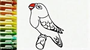Download gambar sketsa lovebird gambar mewarnai gambar burung unik via gambar.co.id. Menggambar Dan Mewarnai Burung Love Bird Untuk Anak Youtube