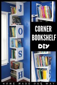 It's made from solid rubberwood in your choice of neutral finishes. Corner Bookshelf Diy Space Saving Tower For Kids Rooms Storage Kids Room Bookshelves Diy Kids Room Bookshelves