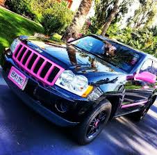 Black And Pink Jeep I Loved My Custom Pink And Black Jeep May She Rip When I Replace Her I Will Do Her Justice Pink Jeep Jeep Cherokee Accessories Black Jeep