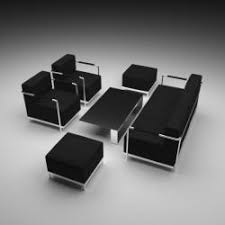 Jean royã¨re polar bear sofa. Jean Royere Polar Sofa Set 3d Models Stlfinder