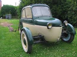 1950 S Reyonnah Microcar France 175cc Single Cylinder Two Stroke Engine At 8 5hp The Front Wheels Of This Car Could Be Folded Kleinwagen Dreirad Kleinstwagen