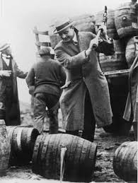 This Is A Police Officer Destroying Barrels Of Whiskey After He Caught A Smuggler Trying To Smuggle Them He Was Destroying Them Because Pictures Photo History