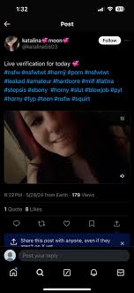 Maddy ($150$300) on X: This account @katalina5603 is stealing my live  verification videos, cutting my username out of it and posting it to their  account. Please report them! nsfw nsfwtwt hornÿ porn 