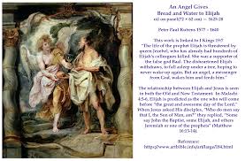 Jesus took these three with him up the mountain to the transfiguration (matthew 17). An Angel Gives Bread And Water To Elijah Oil On Panel 72 62 Cm 1625 28 Peter Paul Rubens 1577 1640 The Relationship Between Elijah And Jesus Is Seen In Bo