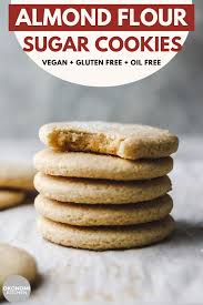 Almond Flour Sugar Cookies Vegan Gluten Free Oil Free Recipe Vegan Cookies Healthy Sugar Cookies Vegan Sugar Cookies