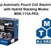 Bench-Top Automatic Pouch Cell Stacking (Max. 100 mm W)Machine Glovebox  Compatible - MSK-111A-PES