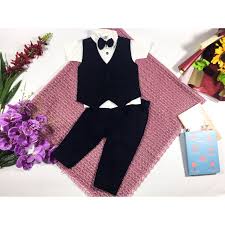 Pengiriman gosend one day delivery Setelan Jas Vest Rompi Tuxedo Formal 5 6 7 8 9 10 Tahun Pakaian Anak Laki Laki Pesta Baju Cowok Shopee Indonesia