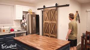 plywood barn door for your kitchen w