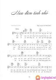 Sheet Nhạc Bai Mưa đem Tỉnh Nhỏ Sheet Bai Hat Sheet Music Math Equation Music