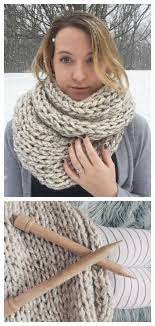 For the beginners, try a chunky knit scarf pattern to get you started. Diy Knit Cheap Super Chunky Scarf Free Pattern From Margo Scarf Knitting Patterns Diy Knitting Beginner Knit Scarf