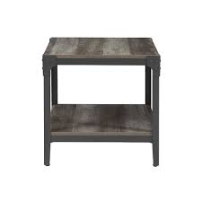 In this video, i'll introduce this piece and show you step 1 for prepping an oak end table for a chalk white wash with pure & original's classico. Best Buy Walker Edison Angle Iron Coffee Table Set Of 2 Gray Wash Bb20aistgw