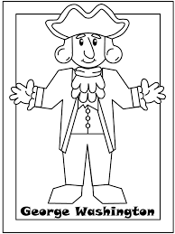 George Washington Color Sheet George Washington George Washington Birthday Coloring Pages