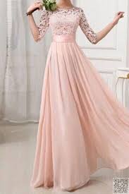 Modest But Stunning Long Sleeve Bridesmaid Dress Maxi Dress Prom Chiffon Fashion