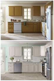 Using uniform, clearly labeled jars, keep your spices organized while creating a clean, not to mention beautiful, cabinet. The Best Part Of A Kitchen Makeover Is Seeing The Before And After Whether You Re Keeping An Exi Kitchen Design Diy Cabinet Refacing Refacing Kitchen Cabinets