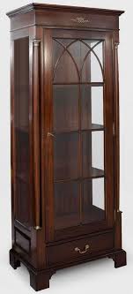 Samuel lawrence edington dark brown china hutch and buffet. Casa Padrino Luxury Display Cabinet Dark Brown 70 X 45 X H 192 Cm Mahogany Showcase Cabinet With Glass Door And Drawer Luxury Mahogany Living Room Furniture