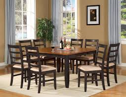 Dining Room Diy Dining Room Furniture Sets With Dining Table 8 Chairs Under Chandelier Above Laminate Wood Ruang Makan Kontemporer Set Ruang Makan Kursi Makan