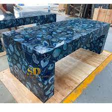 Find the perfect home furnishings at hayneedle, where you can buy online while you explore our room designs and curated looks for tips, ideas & inspiration to help you along the way. China Restaurant Rectangle Tea Table Coffee Table Blue Agate Gemstone Dining Table With Metal Base China Agate Countertop Blue Agate Countertop