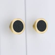 Maybe you would like to learn more about one of these? 1pcs Cabinet Handles Solid Brass Cupboard Wardrobe Pulls Black Leather Hardware Drawer Home Furniture Door Handles Dresser Pull Buy At The Price Of 4 68 In Aliexpress Com Imall Com