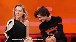 Timothée chalamet in talks to play bob dylan in new biopic: Best Timothee Chalamet Saoirse Ronan Gifs Gfycat