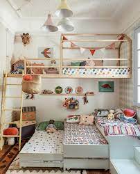 Pin By Skyler Smith On Au Lit Les Minipouces Shared Kids Room Kid Room Decor Kids Bedroom