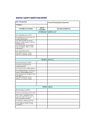 Details relating to the last bottom inspection can be found in the cargo ship safety construction certificate: 12 Safety Inspection Report Examples In Pdf Ms Word Google Docs Pages Examples