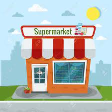 Vector Illustration Of Grocery Store Supermarket Illustration Supermarket Grocery Store Vector Illustration