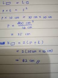 Diketahui luas sebuah persegi adalah 2.116 cm ². Sebuah Persegi Panjang Luasnya Sama Dengan Luas Persegi Dengan Sisinya 20 Cm Jika Lebar Persegi Brainly Co Id