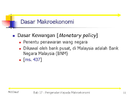 Strategi lautan biru kebangsaan (nbos). Makroekonomi Pandangan Umum Bab 17 Chapter 4 Macroeconomics