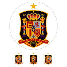 Elegante modelo de calcetines con la bandera de españa. Oblea Escudo Seleccion Espanola NÂº 1212 Sin Gluten Postreadiccion