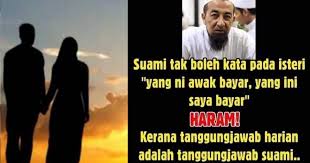 Tapi kalau isteri tak mau buat, suami tak boleh paksa. Jika Duit Tak Cukup Suami Boleh Minta Bantuan Isteri Tapi 7 Perkara Ni Kena Buat Dulu Keluarga