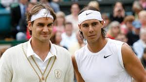 Roger Federer And Rafael Nadal In Their Long Haired Days Wimbledon 2008 Tennis Stars Wimbledon 2008 Roger Federer