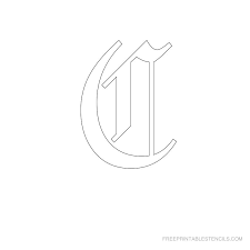 Letter b old english lettering alphabet vinyl decal . Printable Old English Letter Stencils