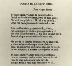 Despedida Jan 270518 13 54 Poemas De Despedida Poemas Jose Angel Buesa