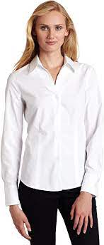 Jones New York Womens Long Sleeve No-iron Easy Care Shirt White 2 Amazonca Clothing Shoes Accessories