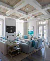 Florida Beach House With New Coastal Design Ideas Beach Theme Living Room Coastal Decorating Living Room Coastal Living Rooms