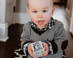 Personalized Baby's First Birthday Gift Block 1st Birthday Gift !