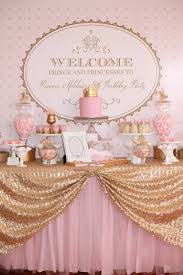 Même les assiettes à dessert en carton sont rose gold ! 49 Cute Baby Shower Dessert Table Decor Ideas Digsdigs