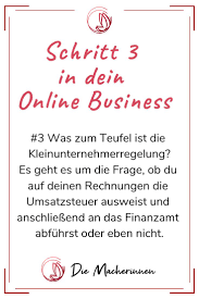 Schritt 3 In Dein Online Business Kleingewerbe Finanzamt Finanzen