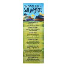 The romans road to salvation is a method based on the biblical principles found in the new testament book of romans to explain how a person can come to faith in jesus christ. Salt Light Romans Road To Salvation Bookmarks 2 X 6 Inches 25 Bookmarks Mardel 3788429