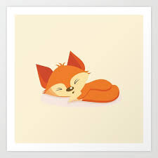 Here is a drawing lesson to show you how to draw a great little kitten sleeping. Cute Baby Fox Sleeping Fox Foxes Foxart Nurserydecor Nurserywallart Cute Fox Drawing Cute Owl Drawing Fox Sleeping