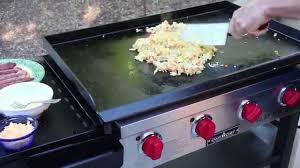 These muffin mix pancakes on the flat top grill are so easy to make that even my wife has perfected this recipe… and that's saying a lot, since she can barely boil water. Hearty Breakfast On The Flat Top Grill Youtube