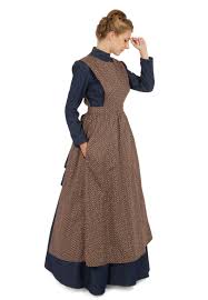 Pioneer Calico Apron Old Fashion Dresses Pioneer Clothing Pioneer Dress