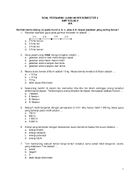 Soal essay pkn kelas x semester 1 kurikulum 2019 beserta sumber 9 apr 2019 soal mid penjas semester 1 smp kelas viii 1 dalam essay 1 jelaskan pengertian off side dalam permainan sepakbola 2. Inilah Soal Essay Ipa Kelas 8 Semester 1