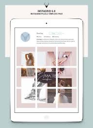 Instagrid 6 0 Instagram Puzzle Templates Pack 157436 Websites Design Bundles Instagram Instagram Photoshop Watercolor Font