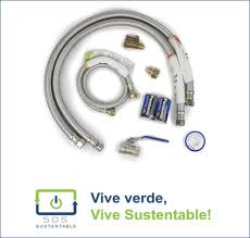 Kit De Instalacion De Calentador 2 Mangueras De Agua Del Tipo Maxiboiler De 3 4 Exterior De 80 Cms 1 Manguera De Ga Manguera De Gas Manguera De Agua Calefon