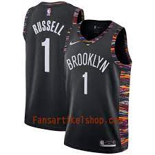 The brooklyn nets are an american professional basketball team based in the new york city borough of brooklyn. Brooklyn Nets Trikot D Angelo Russell 1 2018 19 Nike City Edition Schwarz Swingman Herren