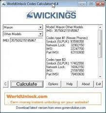 Una utilidad para desbloquear nokia, siemens, vitel, maxel, panasonic, lg, aeg, samsung, motorola y los teléfonos celulares. Worldunlock Codes Calculator 4 4 Download Free Worldunlock Calc Exe