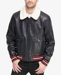 Tommy Hilfiger Men S Bomber Jacket With Sherpa Collar Coats Jackets Men Macy S Bomber Jacket Men Mens Bomber Tommy Hilfiger Man